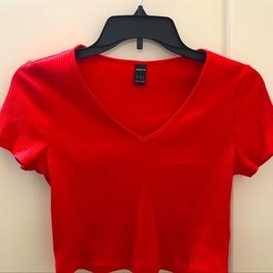 SHEIN Red Crop Top Size 6